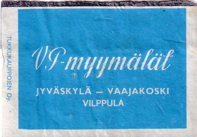VP - Myymälät. Jyväskylä. Vaajakoski, Vilppula .  s103