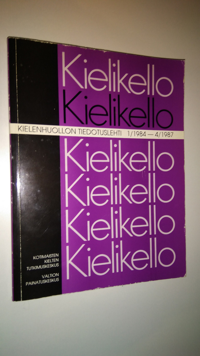 Kielikello : kielenhuollon tiedotuslehti 1/1984-4/1987