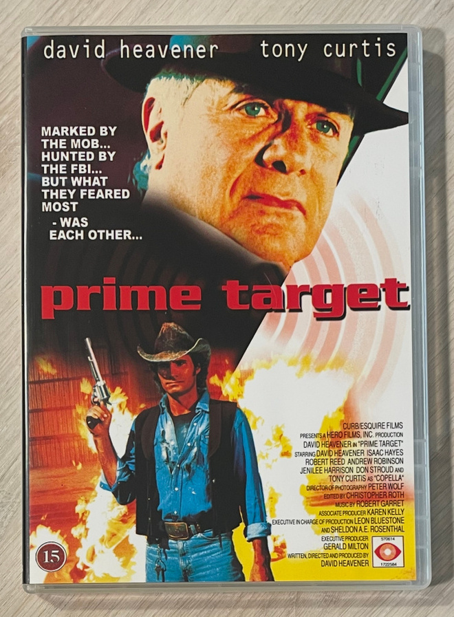 PRIME TARGET (1991) David Heavener, Tony Curtis, Isaac Hayes