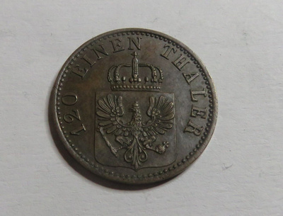 Preussi 3 pfennig 1867
