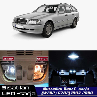 Mercedes-Benz C (W202) Sisätilan LED-sarja 14-os