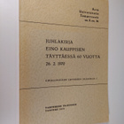 Juhlakirja Eino Kauppisen täyttäessä 60 vuotta 26.2.1970 - pikkukuva 1