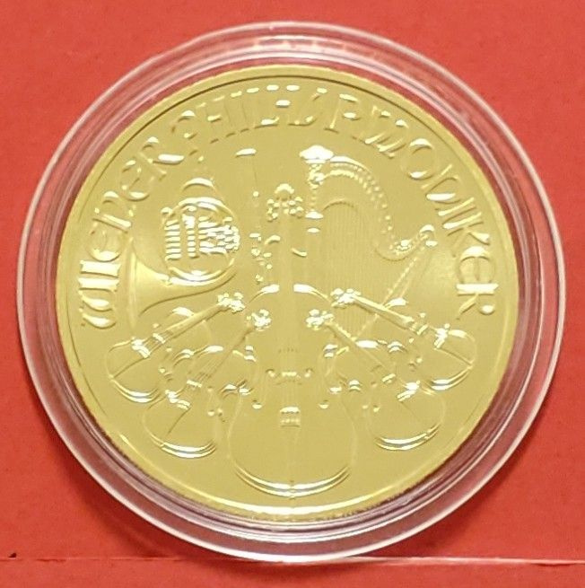 1 oz 9999 kulta raha Philharmoniker 2014, Itävalta.