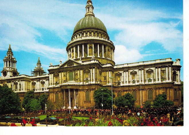 KIRKKOKORTTI - LONDON Saint Paul´s Cathedral