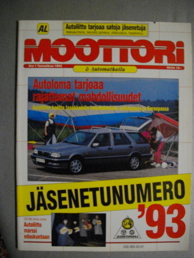 Moottori lehti Nro 1/1993 (18.3)