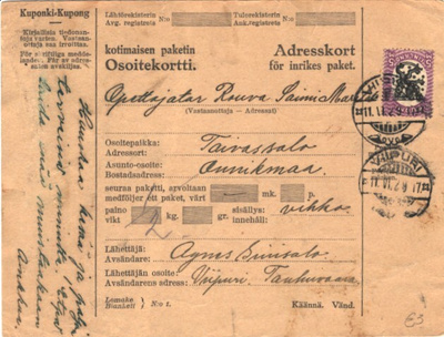 OSOITEK. VIIPURI-TAIVASSALO
