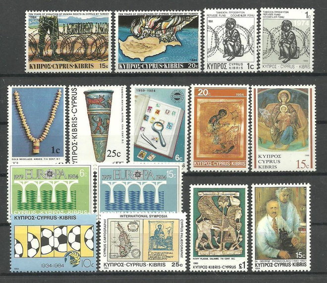 KYPROS levyllinen postituoreita merkkejä **