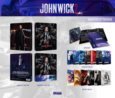 John Wick 2 (Nova Quarter Slip Steelbook) Uusi - Eng Txt
