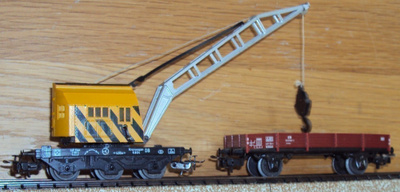 Märklin nosturivaunu ja apuvaunu