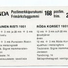 Purkkakuva Panda POSTIMERKKIPURUKUMI Punainen Risti 1951 - pikkukuva 2
