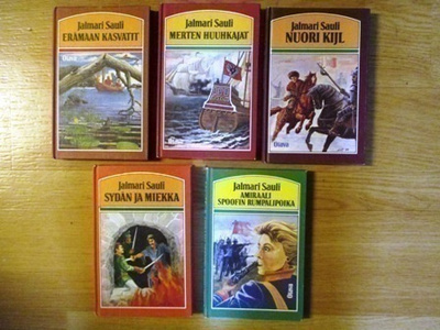 Jalmari Saulin kirjoja.  4,00€ kpl