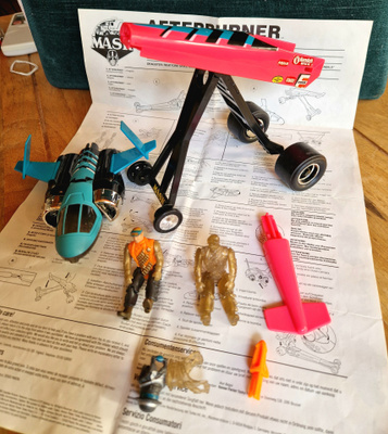 1988 M.A.S.K. AFTERBURNER Dragster Kenner DUSTY HAYES MASK