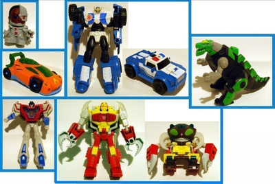 Transformers ja DC lelupaketti (14 kpl)