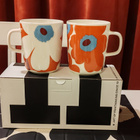 Marimekko Mukit Unikko Tomato red, white blue 2,5 dl - pikkukuva 1