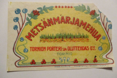 JUOMAETIKETTI - METSÄMARJAMEHUA TORNION FINLAND (K13-P28)