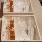 Iittala Tsaikka laseja ERÄ1 / aluslautasia KÄYTTÄMÄTTÖMIÄ - pikkukuva 3