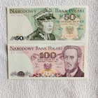 Puolan 50 ja 100 Zlotychin setelit 1980 luvulta UNC - pikkukuva 1