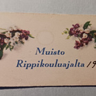 Muisto Rippikouluajalta, kukkakimput, pienoiskortti 1932 - pikkukuva 1