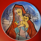 Arabian Madonna ja lapsi -posliiniseinälautanen v. 1962/1963 - pikkukuva 2