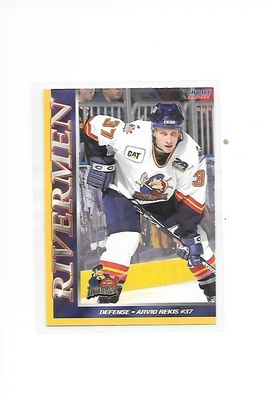 2001-02 Peoria Rivermen #23 Arvid Rekis Latvia farmi