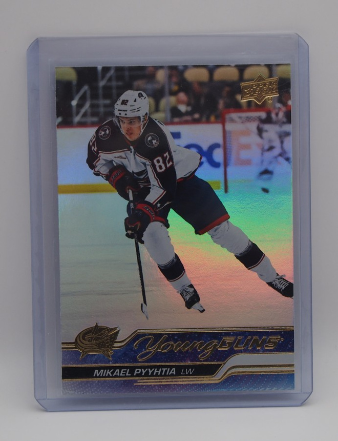 2023-24 Upper deck Young guns Silver foil Mikael Pyyhtiä