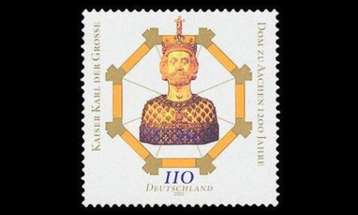 Saksa 2088 ** Aachenerin tuomiokirkko 1200v (2000)