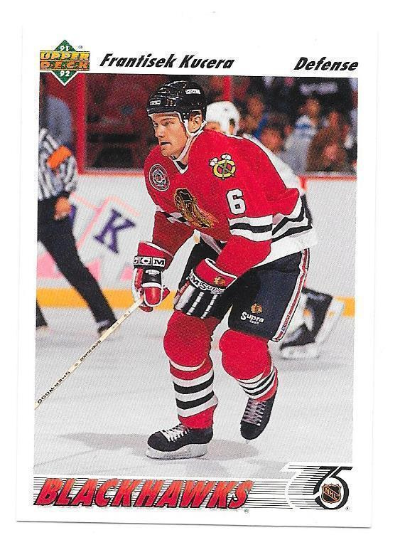 1991-92 Upper Deck #468 Frantisek Kucera Chicago Blackhawks