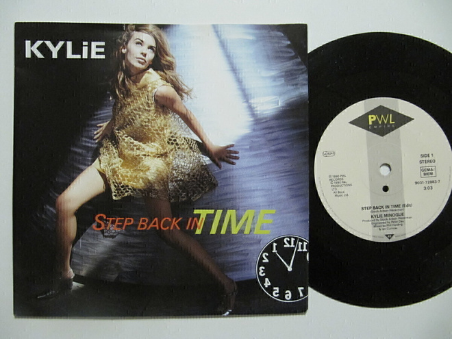 Kylie Minogue Step Back In Time 7" sinkku