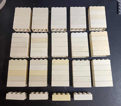 Lego 2 x 4 valkoinen