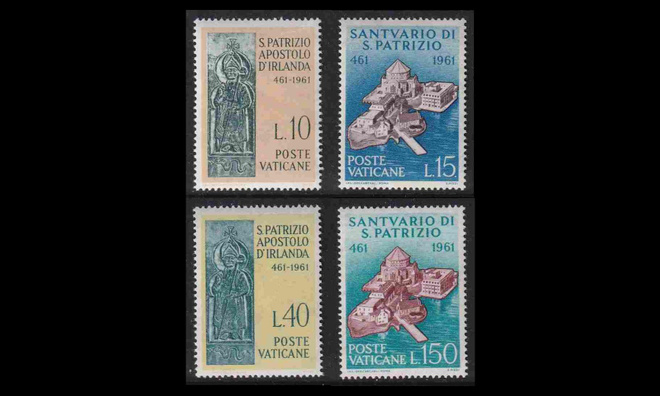 Vatikaani 378-81 ** Pyhän Patrickin kuolemasta 1500v (1961)