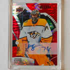Juuse Saros - 21-22 UD Allure Red Rainbow Auto - pikkukuva 1