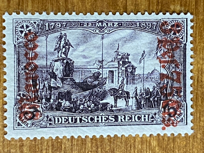 SAKSA REICH 1905 MAROKKO SIIRTOMAA MERKKI**