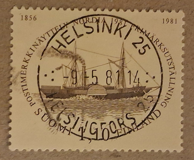 1981 Postimerkkinäyttely nappiloisto Helsinki 9.5.81 (870)