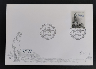 1985 FDC Postimerkkinäyttely Nordia