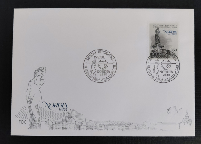 1985 FDC Postimerkkinäyttely Nordia