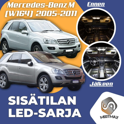 Mercedes-Benz M (W164) Sisätilan LED-sarja 19-os