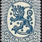1925 M-17 Saarinen 2 mk sininen HR ** LaPe 120 B W 2 - pikkukuva 1