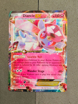 Diancie EX - 72/124 Fates Collide XY Ultra Rare