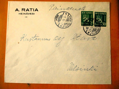 1947 Heinävesi painotuotekuori