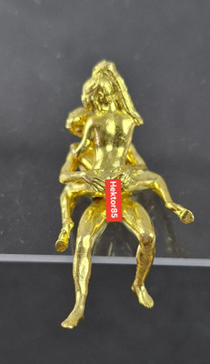 Erotic figurine sculpture in metal