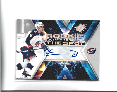 BILLY SWEENEY - ROOKIES - X MARKS THE SPOT - AUTO # XMR-BS
