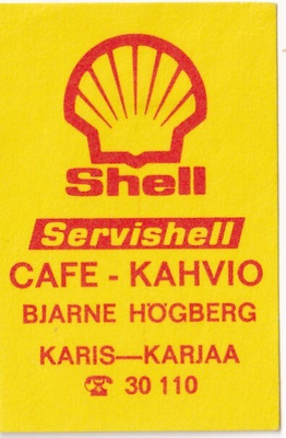 Karis - Karjaa. Bjarne Högberg.  Shell   s85