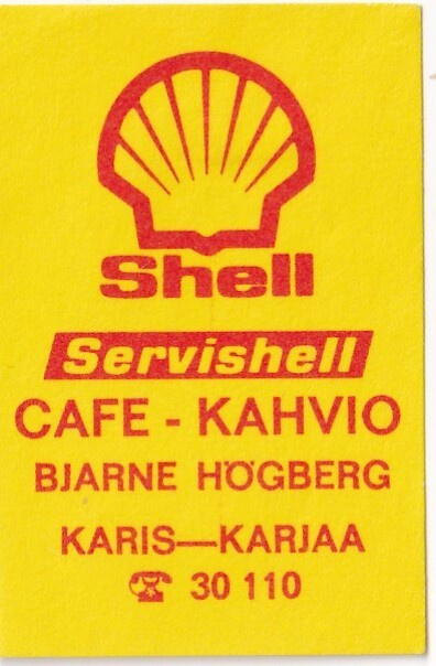 Karis - Karjaa. Bjarne Högberg.  Shell   s85