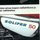 Suzuki PV 85-86 vaal sininen pitkä SOLIFER tarra sivuposkeen - pikkukuva 2