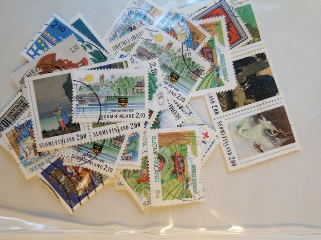 Suomalaisia postimerkkejä 1990-luvulta 14 g.