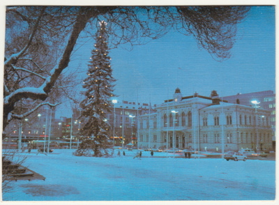Tampere kaupungintalo joulukuusi taittokortti
