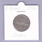 Sudan 5 Qirsh v.1956 KM#34 - pikkukuva 1