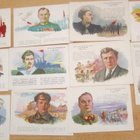 11xVANHA Kortti CCCP Ukraina Sisällissota 1918 Propaganda - pikkukuva 1