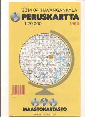 Peruskartta 1:20 000 Havangankylä