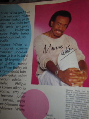 Maurice White - Earth, Wind & Fire nimmari lehtikuvassa